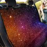 Colorful Stardust Galaxy Space Print Pet Car Back Seat Cover