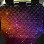 Colorful Stardust Galaxy Space Print Pet Car Back Seat Cover