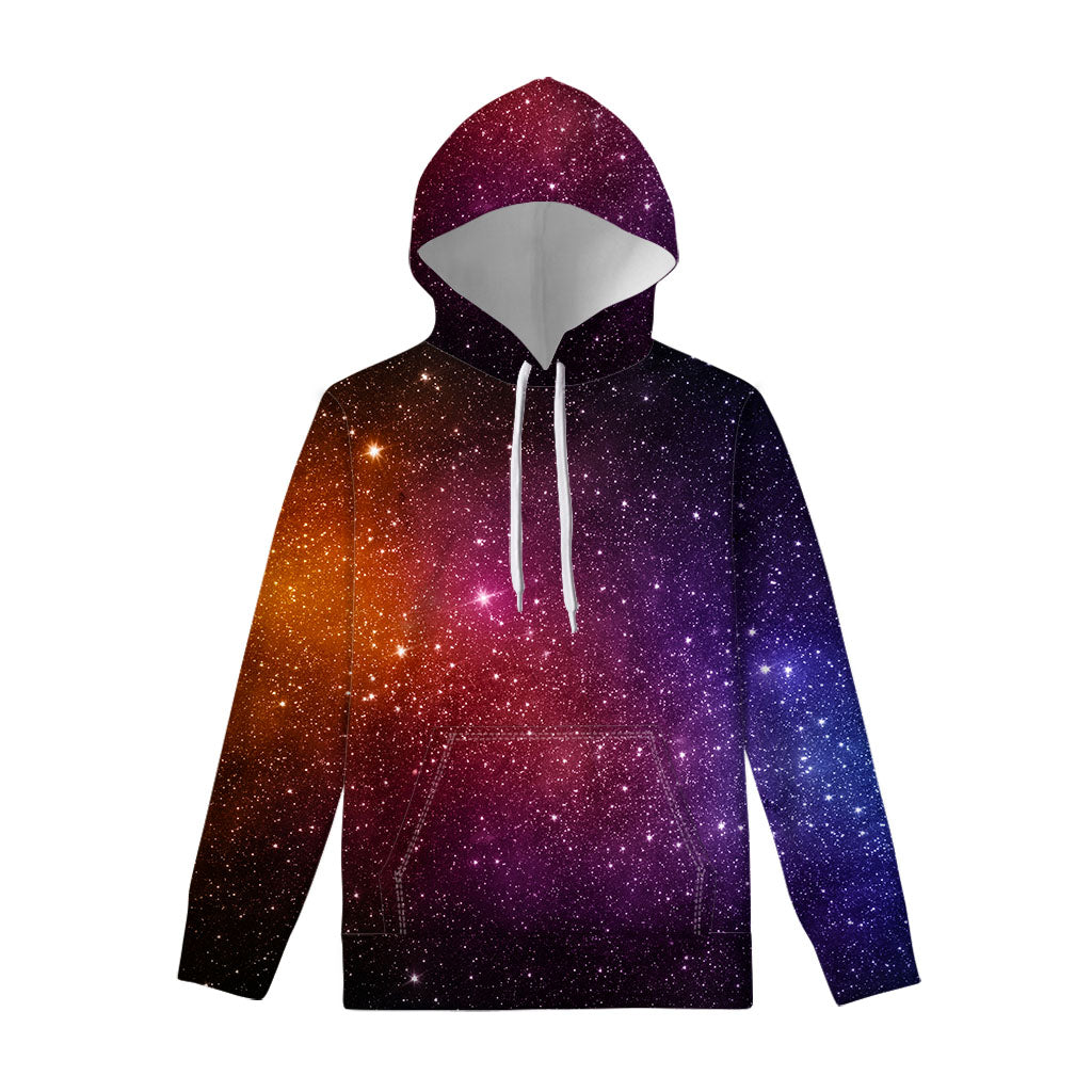 Colorful Stardust Galaxy Space Print Pullover Hoodie