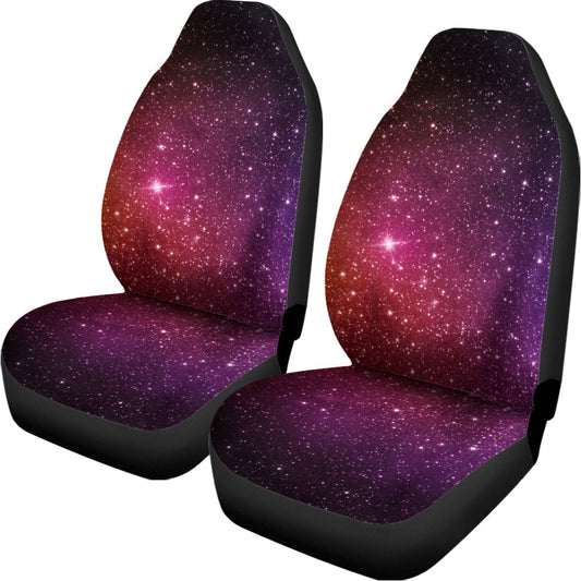 Colorful Stardust Galaxy Space Print Universal Fit Car Seat Covers