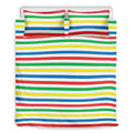 Colorful Striped Pattern Print Duvet Cover Bedding Set