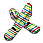Colorful Striped Pattern Print Muay Thai Shin Guard