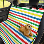Colorful Striped Pattern Print Pet Car Back Seat Cover