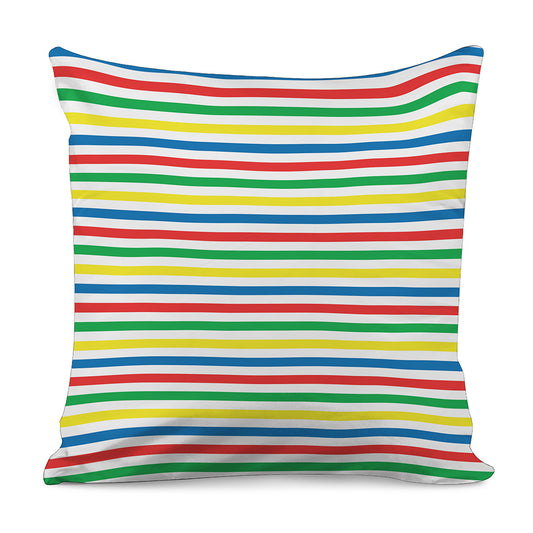 Colorful Striped Pattern Print Pillow Cover