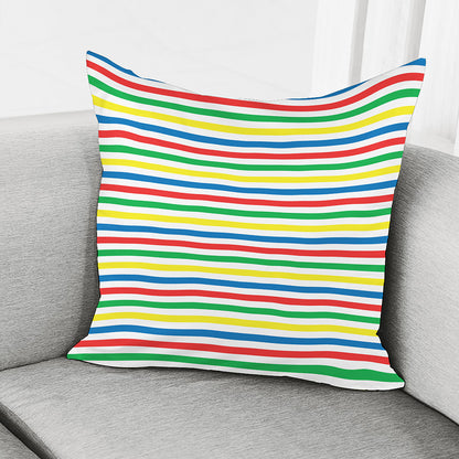 Colorful Striped Pattern Print Pillow Cover