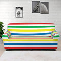 Colorful Striped Pattern Print Sofa Cover
