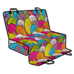 Colorful Surfing Wave Pattern Print Pet Car Back Seat Cover