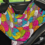 Colorful Surfing Wave Pattern Print Pet Car Back Seat Cover