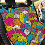 Colorful Surfing Wave Pattern Print Pet Car Back Seat Cover