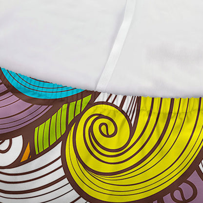 Colorful Surfing Wave Pattern Print Sofa Cover