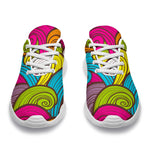 Colorful Surfing Wave Pattern Print Sport Shoes GearFrost