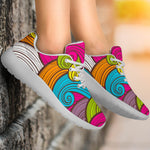 Colorful Surfing Wave Pattern Print Sport Shoes GearFrost