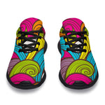 Colorful Surfing Wave Pattern Print Sport Shoes GearFrost