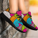 Colorful Surfing Wave Pattern Print Sport Shoes GearFrost