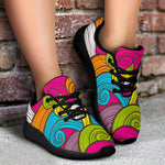 Colorful Surfing Wave Pattern Print Sport Shoes GearFrost