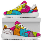 Colorful Surfing Wave Pattern Print Sport Shoes GearFrost