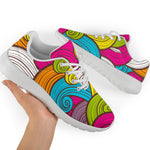 Colorful Surfing Wave Pattern Print Sport Shoes GearFrost