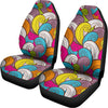 Colorful Surfing Wave Pattern Print Universal Fit Car Seat Covers