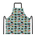 Colorful Sushi And Rolls Pattern Print Apron