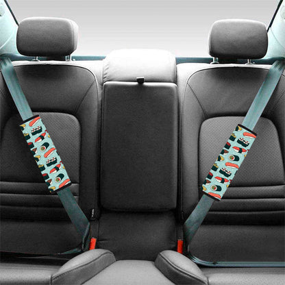 Colorful Sushi And Rolls Pattern Print Car Seat Belt Covers
