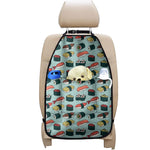 Colorful Sushi And Rolls Pattern Print Car Seat Organizers