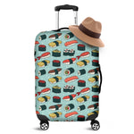 Colorful Sushi And Rolls Pattern Print Luggage Cover
