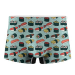 Colorful Sushi And Rolls Pattern Print Men's Boxer Briefs