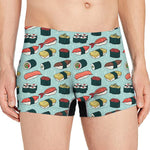 Colorful Sushi And Rolls Pattern Print Men's Boxer Briefs