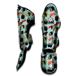 Colorful Sushi And Rolls Pattern Print Muay Thai Shin Guard