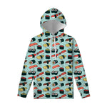 Colorful Sushi And Rolls Pattern Print Pullover Hoodie