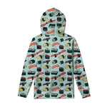 Colorful Sushi And Rolls Pattern Print Pullover Hoodie