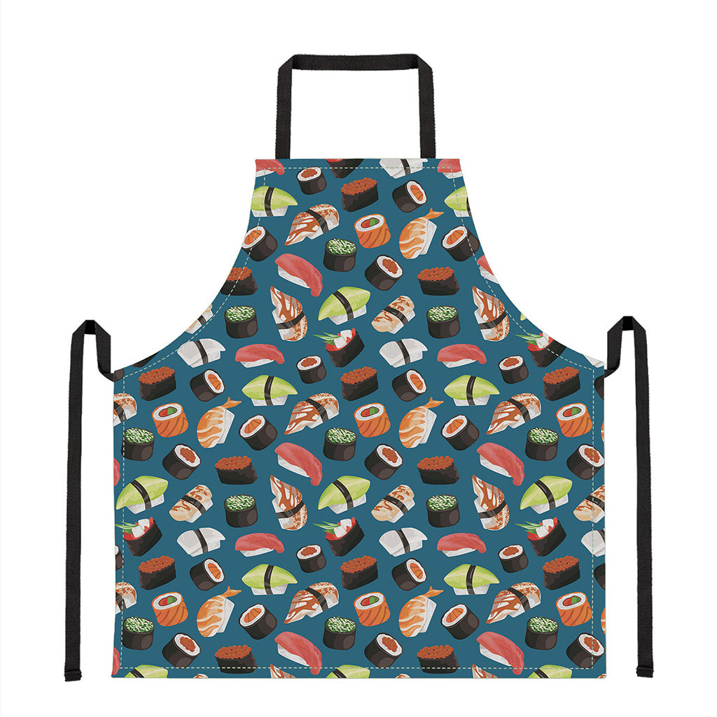 Colorful Sushi Pattern Print Apron