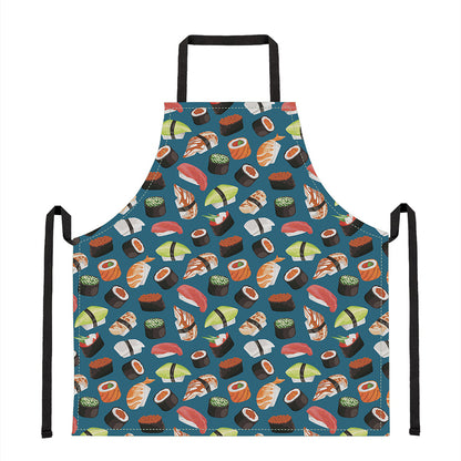 Colorful Sushi Pattern Print Apron