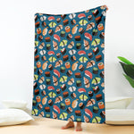 Colorful Sushi Pattern Print Blanket