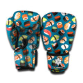 Colorful Sushi Pattern Print Boxing Gloves