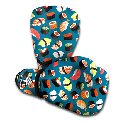 Colorful Sushi Pattern Print Boxing Gloves