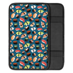 Colorful Sushi Pattern Print Car Center Console Cover