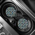 Colorful Sushi Pattern Print Car Coasters