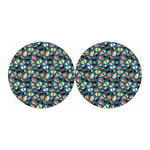 Colorful Sushi Pattern Print Car Coasters
