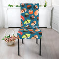 Colorful Sushi Pattern Print Dining Chair Slipcover