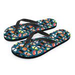 Colorful Sushi Pattern Print Flip Flops