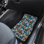Colorful Sushi Pattern Print Front and Back Car Floor Mats