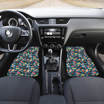Colorful Sushi Pattern Print Front Car Floor Mats