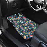 Colorful Sushi Pattern Print Front Car Floor Mats