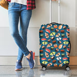 Colorful Sushi Pattern Print Luggage Cover