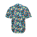 Colorful Sushi Pattern Print Men's Baseball Jersey