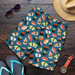 Colorful Sushi Pattern Print Men's Shorts
