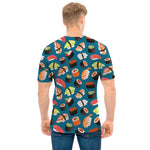 Colorful Sushi Pattern Print Men's T-Shirt