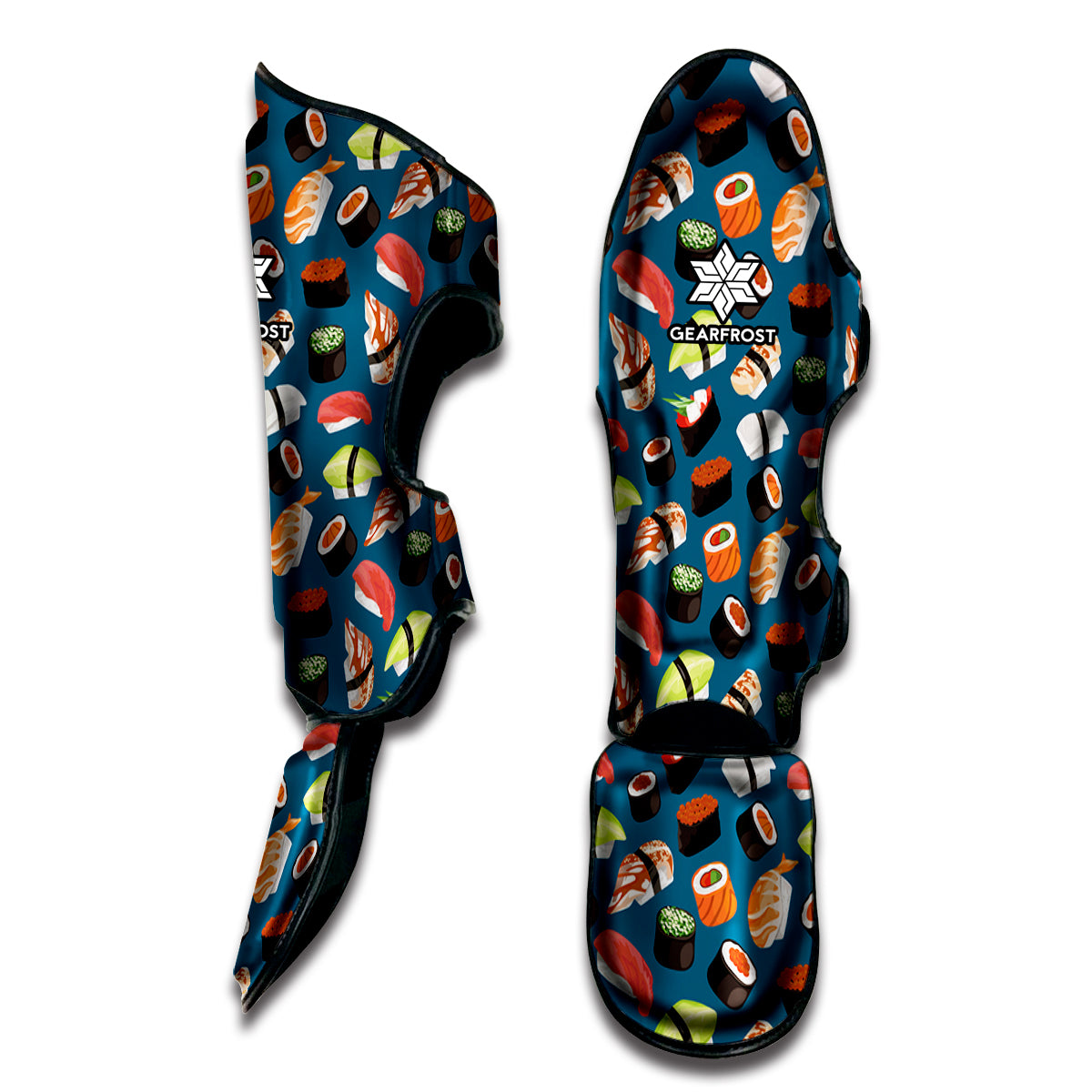 Colorful Sushi Pattern Print Muay Thai Shin Guard