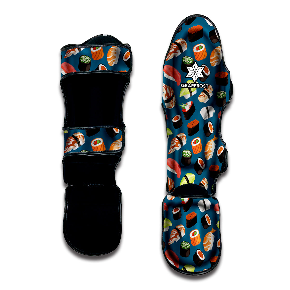 Colorful Sushi Pattern Print Muay Thai Shin Guard